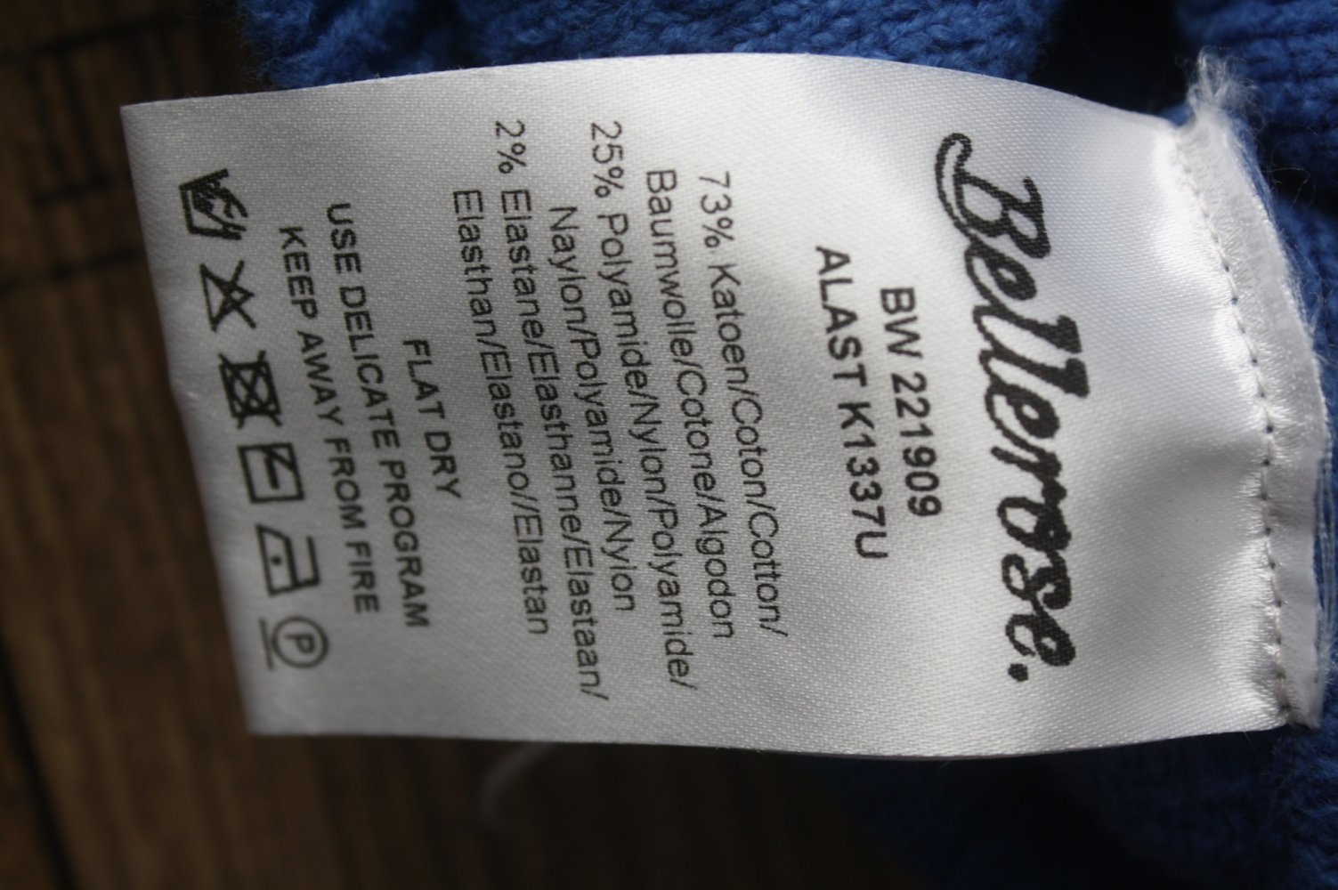 Bellerose blauer Strickpullover Strickpulli 42-44 weich wie Lämmchen
