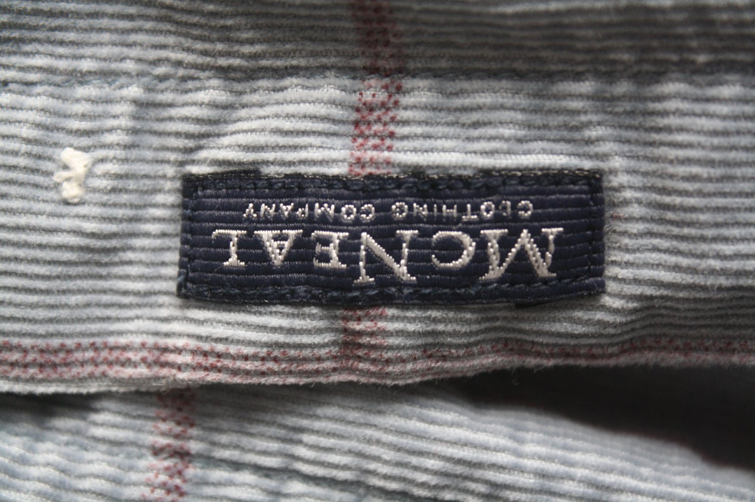 MC NEAL Herren Cordhemd hellblau kariert XXL Topzustand wie neu