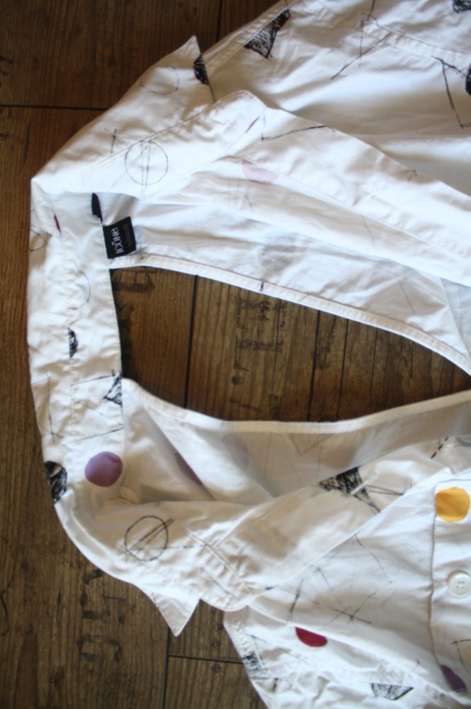 Icòne Retro Kleid Blusenkleid Longbluse seitlich geschlitzt Hemdbluse Hemdblusenkleid xs s Vintagekleid 