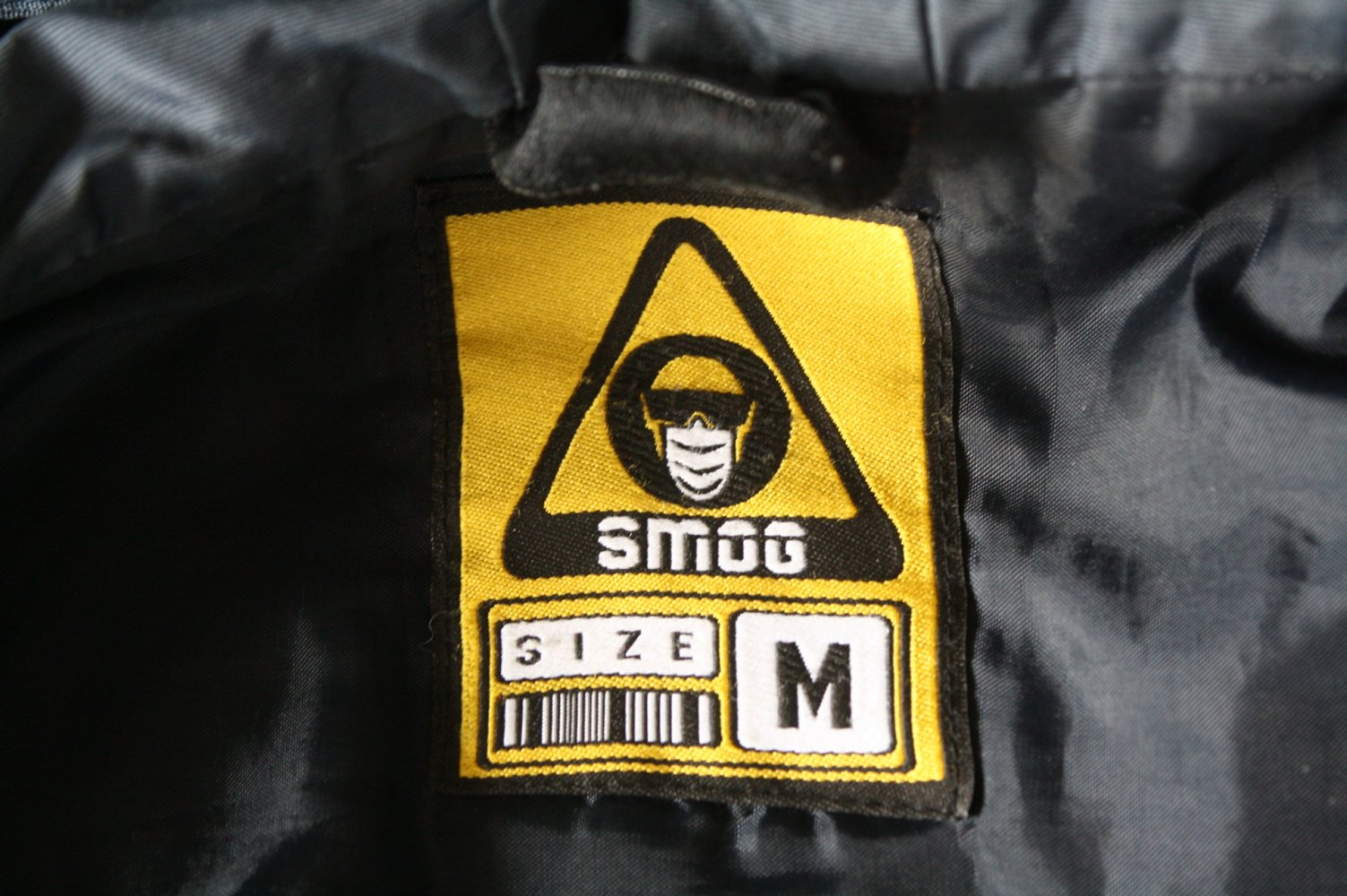 Smog Herren Jacke Anorak Outdoorjacke Übergangsjacke Nylon M Kapuzenjacke