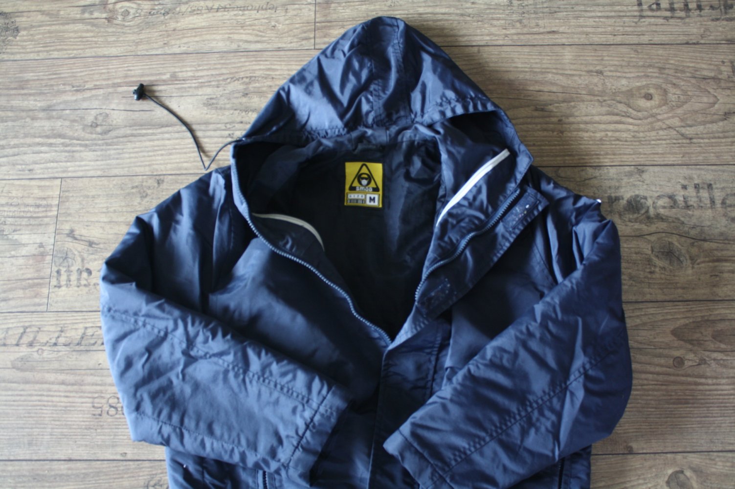 Smog Herren Jacke Anorak Outdoorjacke Übergangsjacke Nylon M Kapuzenjacke