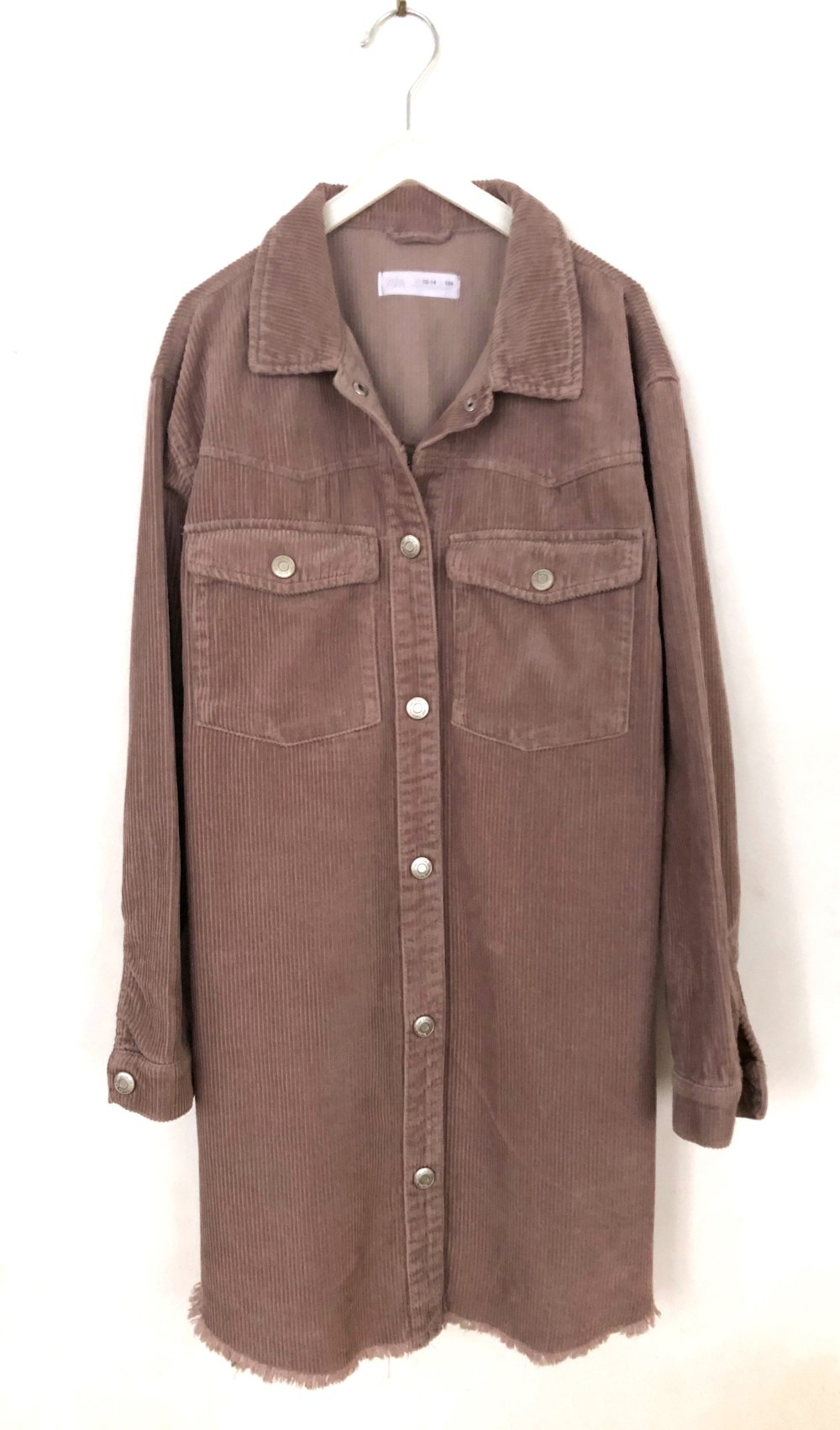 Rosa Kordkleid von Zara Gr. 164