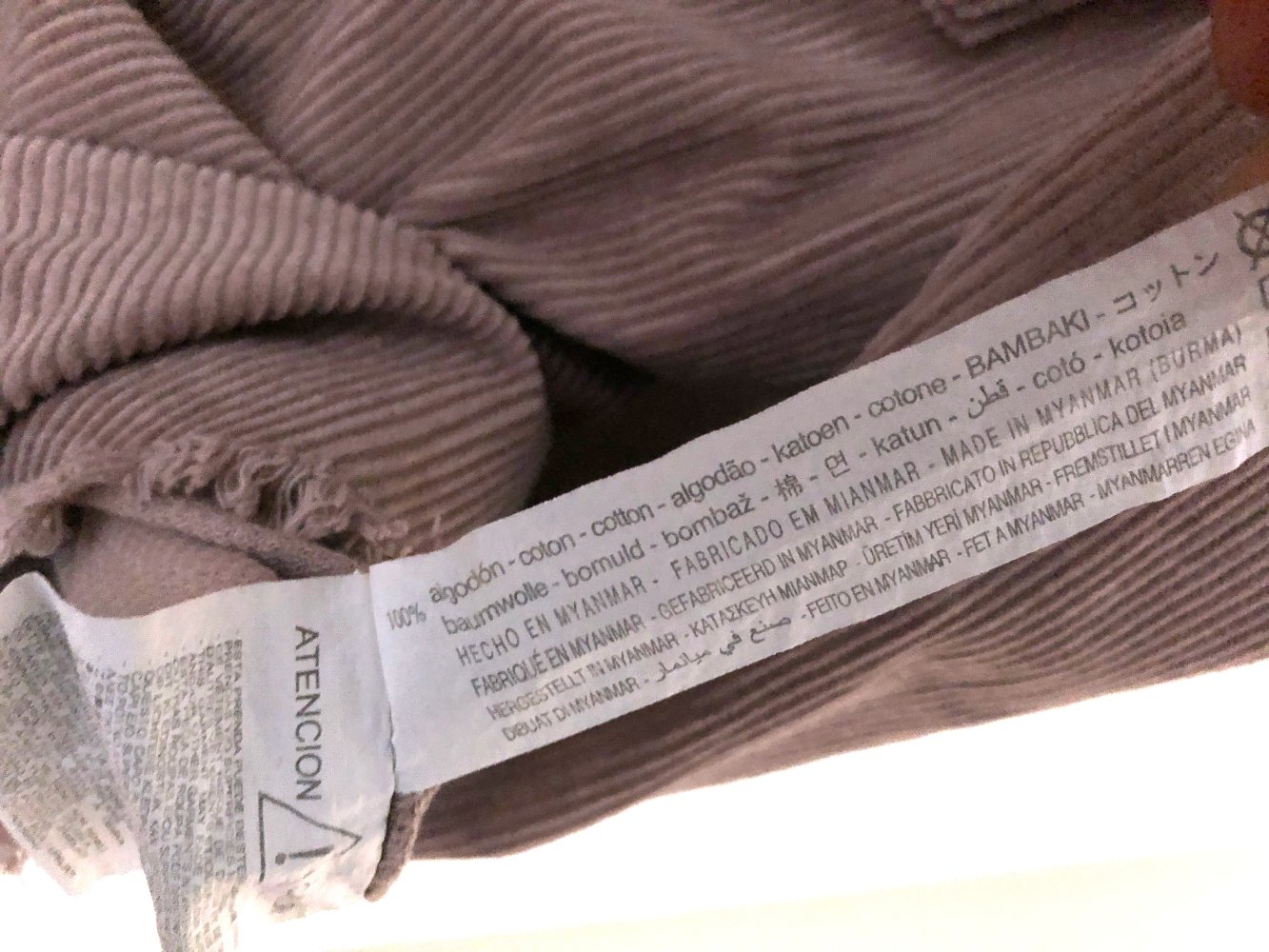 Rosa Kordkleid von Zara Gr. 164