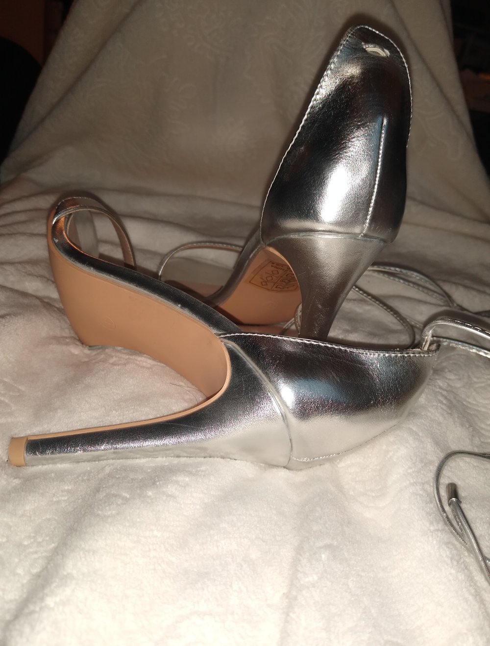 Glamouröse metallic Highheels