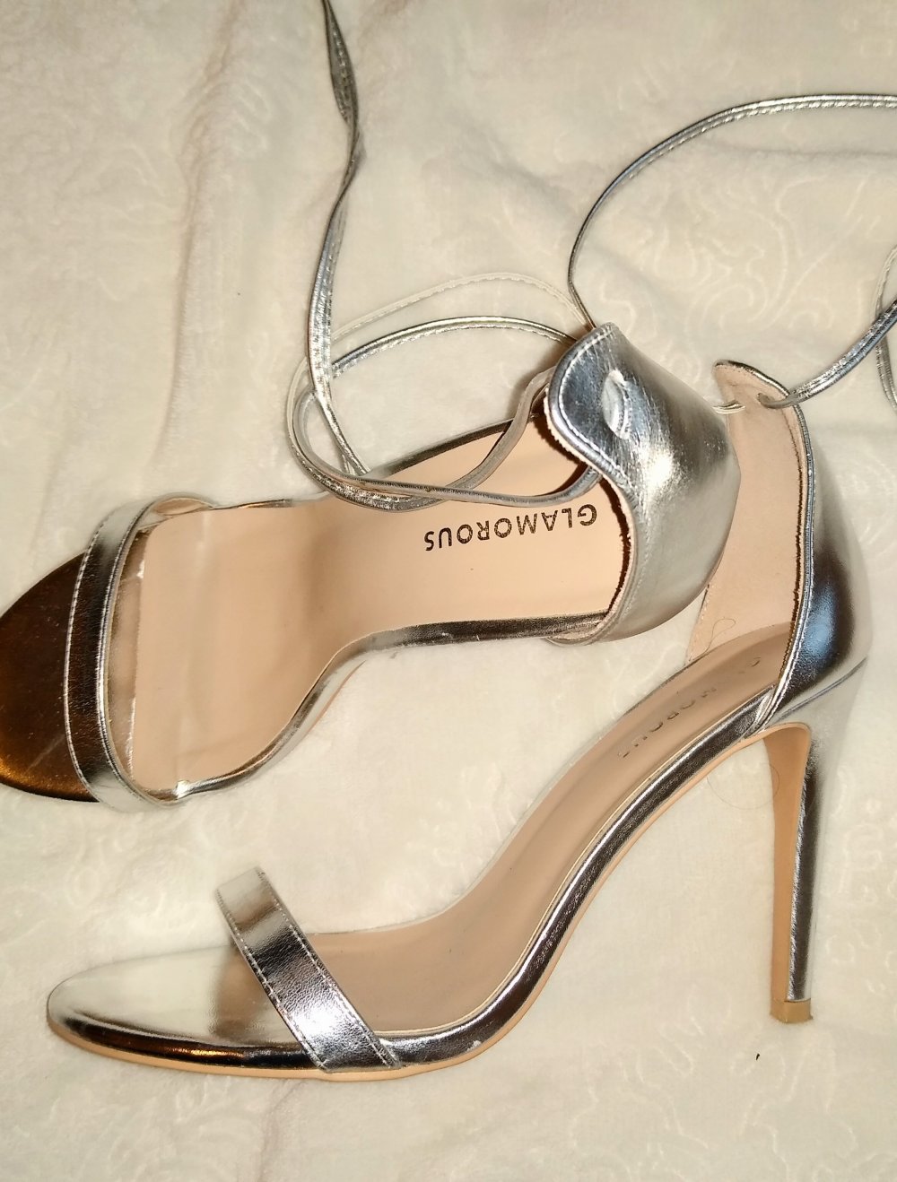 Glamouröse metallic Highheels