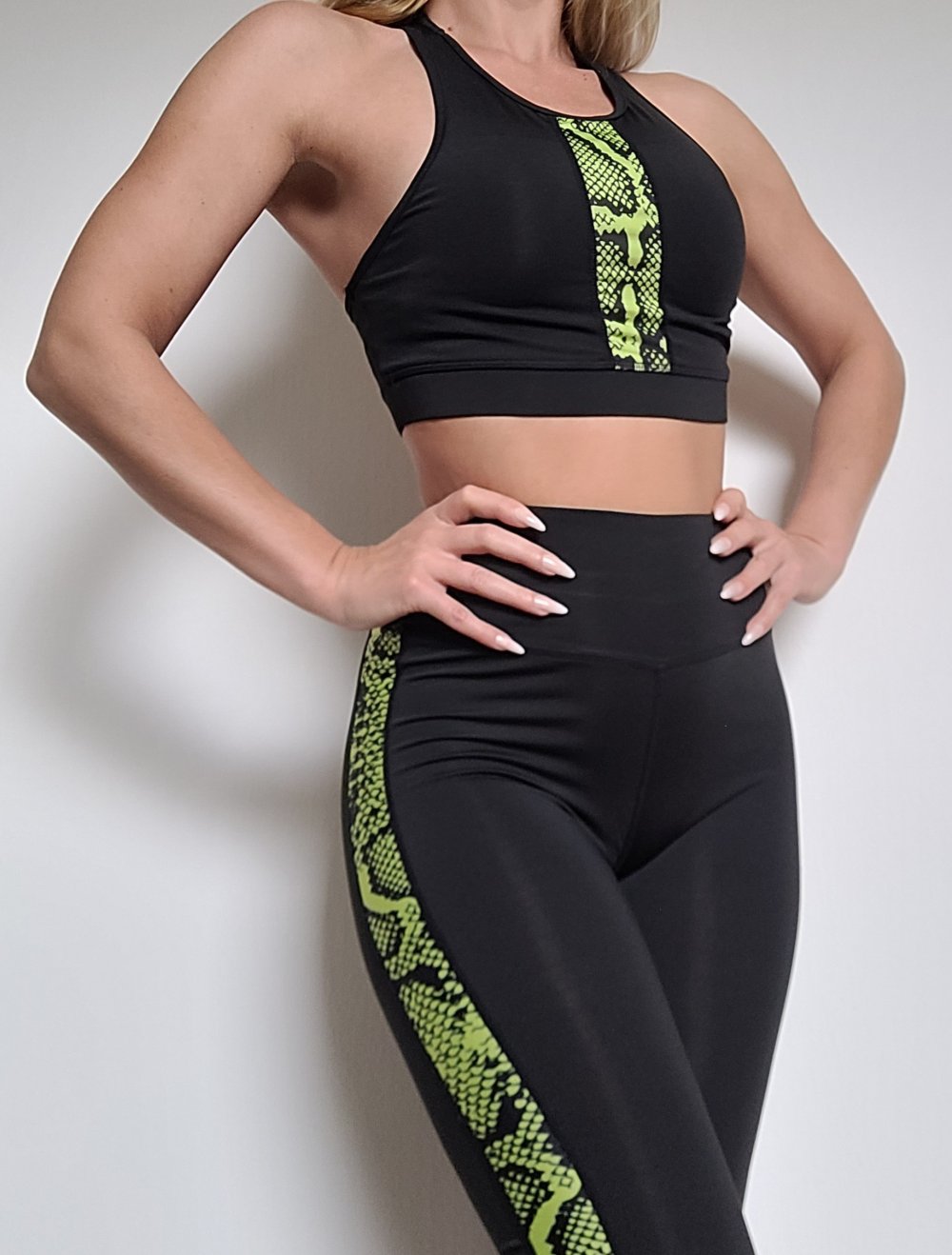 Sport Set High Waist Leggings + Crop Top wieNeu XS 34