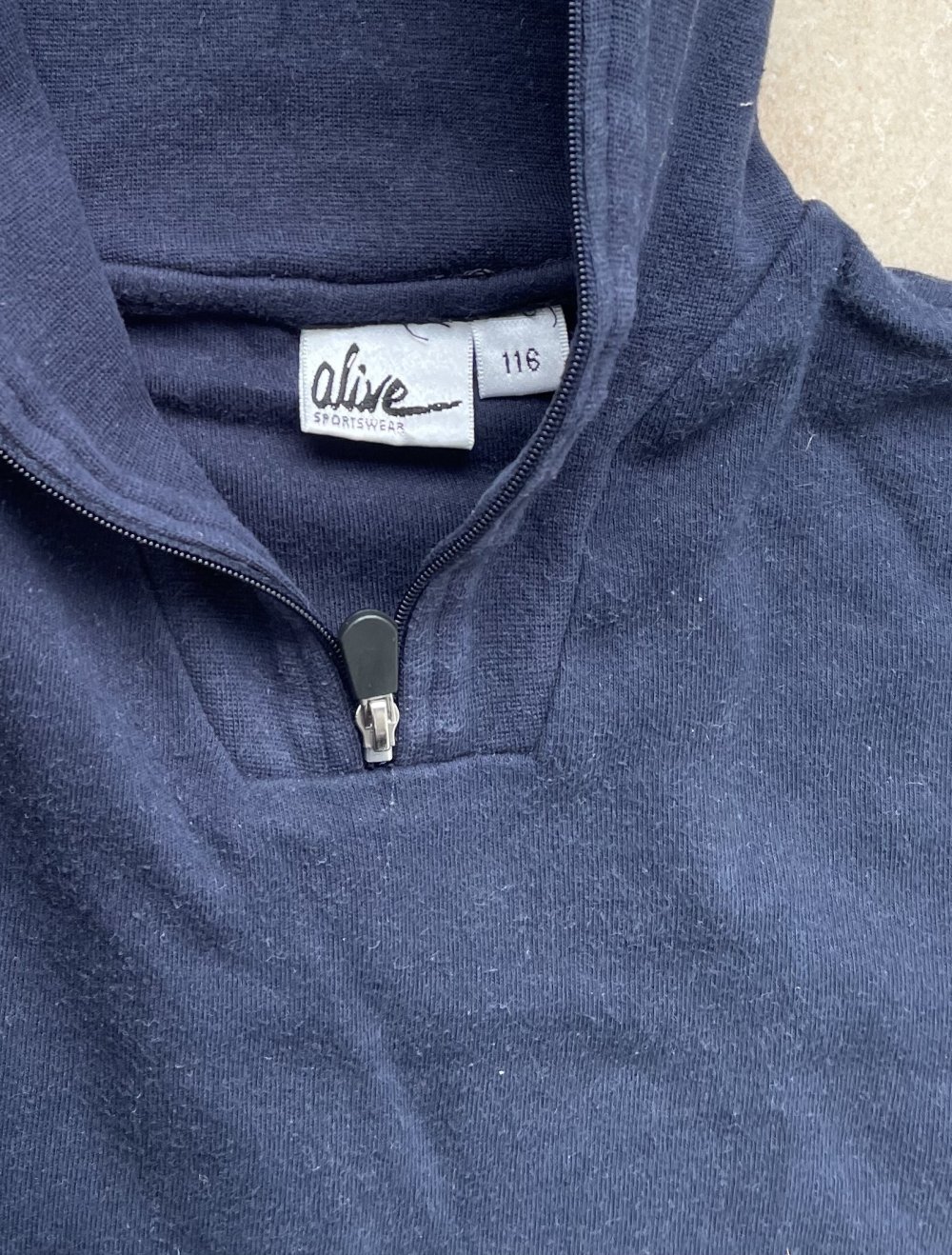 Kragenpullover dunkelblau Jungen