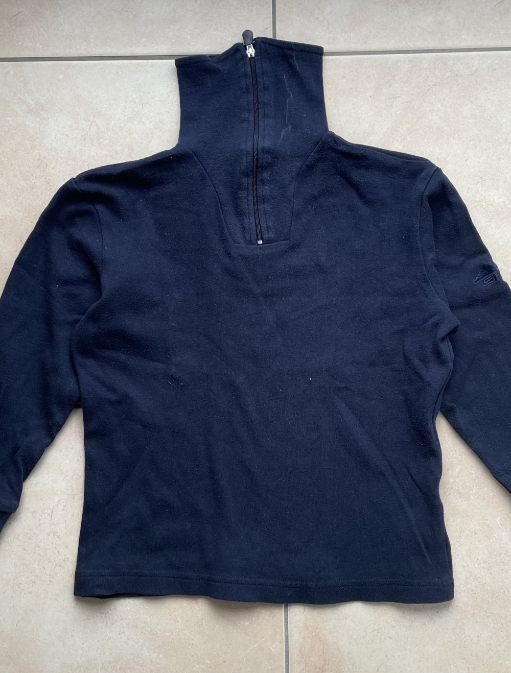 Kragenpullover dunkelblau Jungen