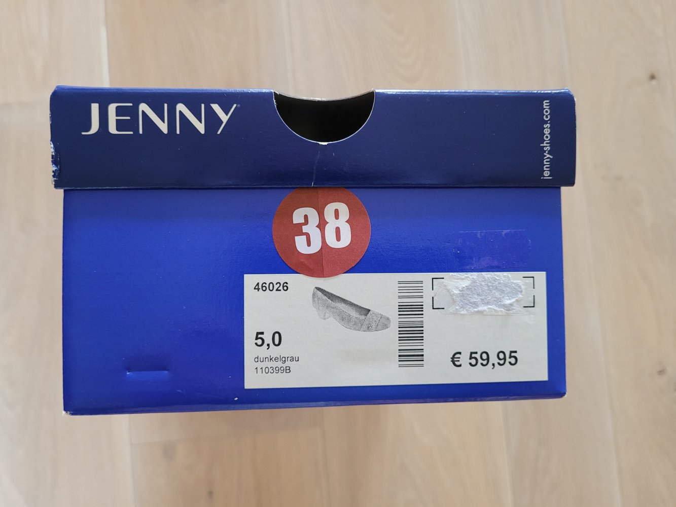 Dunkelgrauer Pumps der Marke JENNY, Größe 38