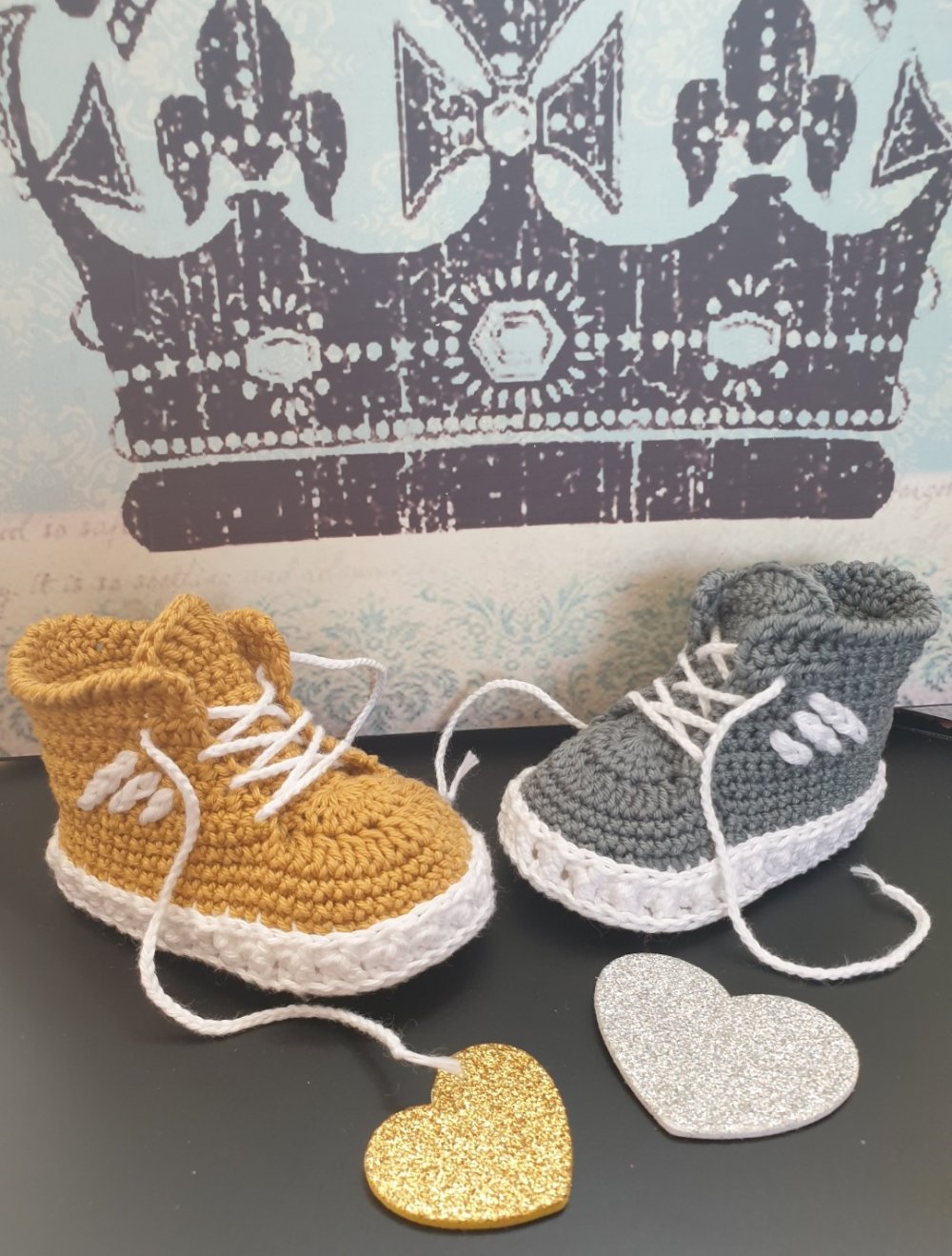 Baby Häkelschuhe / Häkelsneakers / Sportschuhe Neu