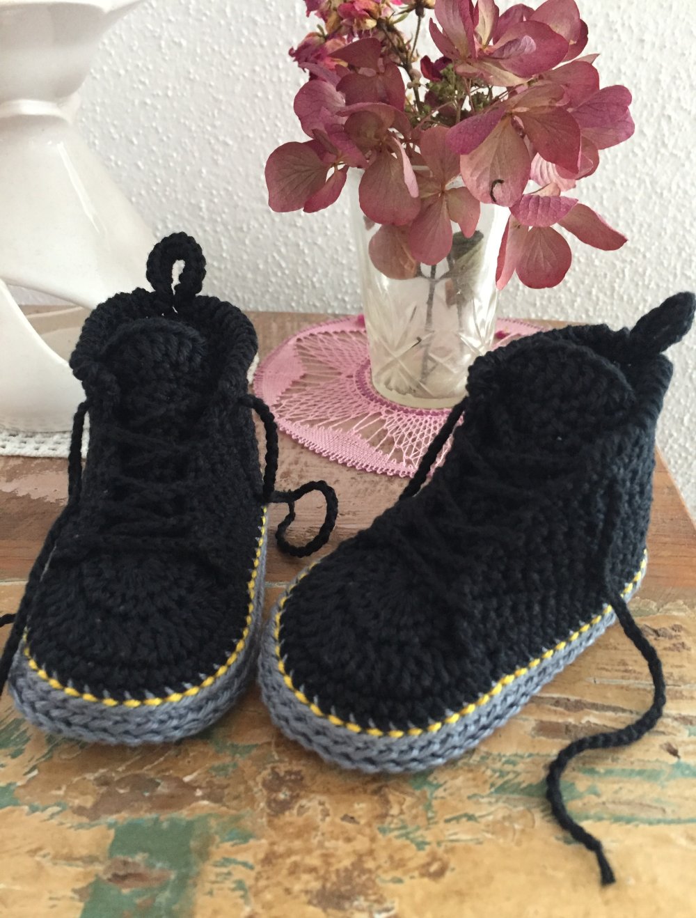 Baby Häkelschuhe / Häkelboots NEU