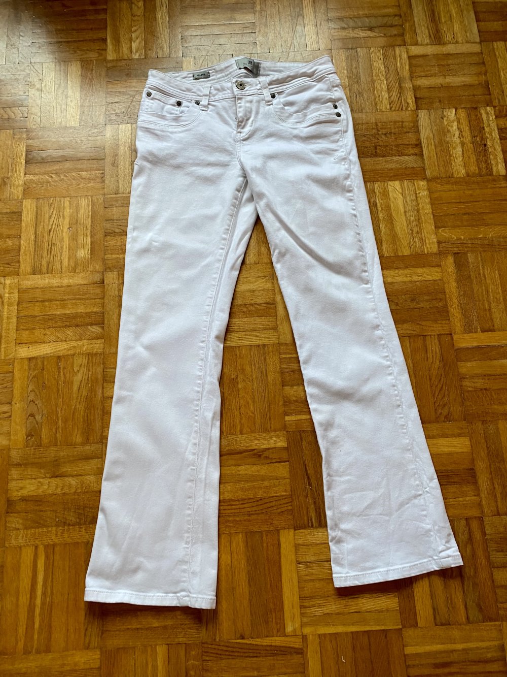 Weiße Damenjeans Bootcut LTB Größe M