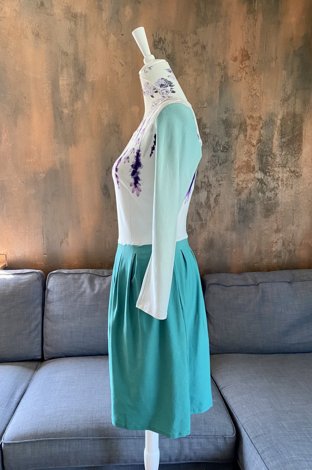 Handmade Midikleid Lavendel 