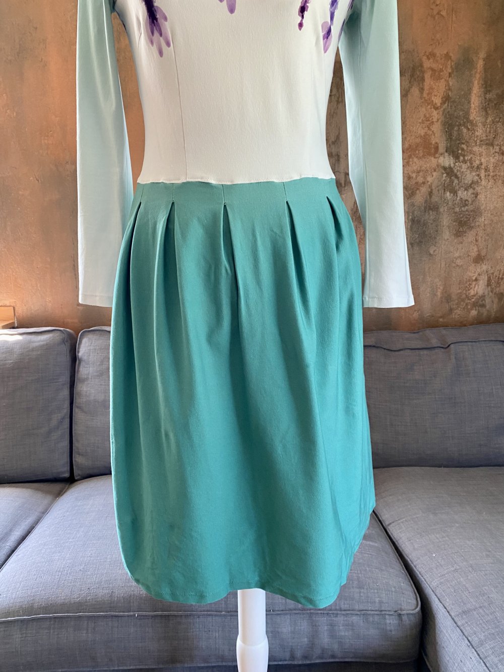Handmade Midikleid Lavendel 