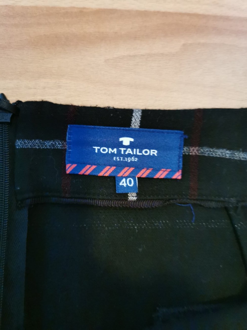 schwarz-weiß karierter Damen- Rock von „ Tom Tailor“, Gr. 40