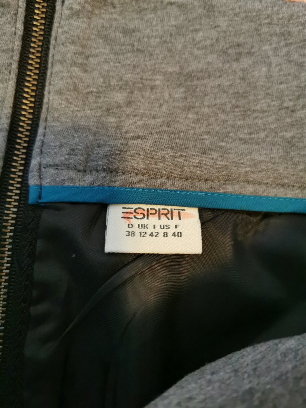 grau karierter Damen- Rock von „Esprit“, Gr. 38