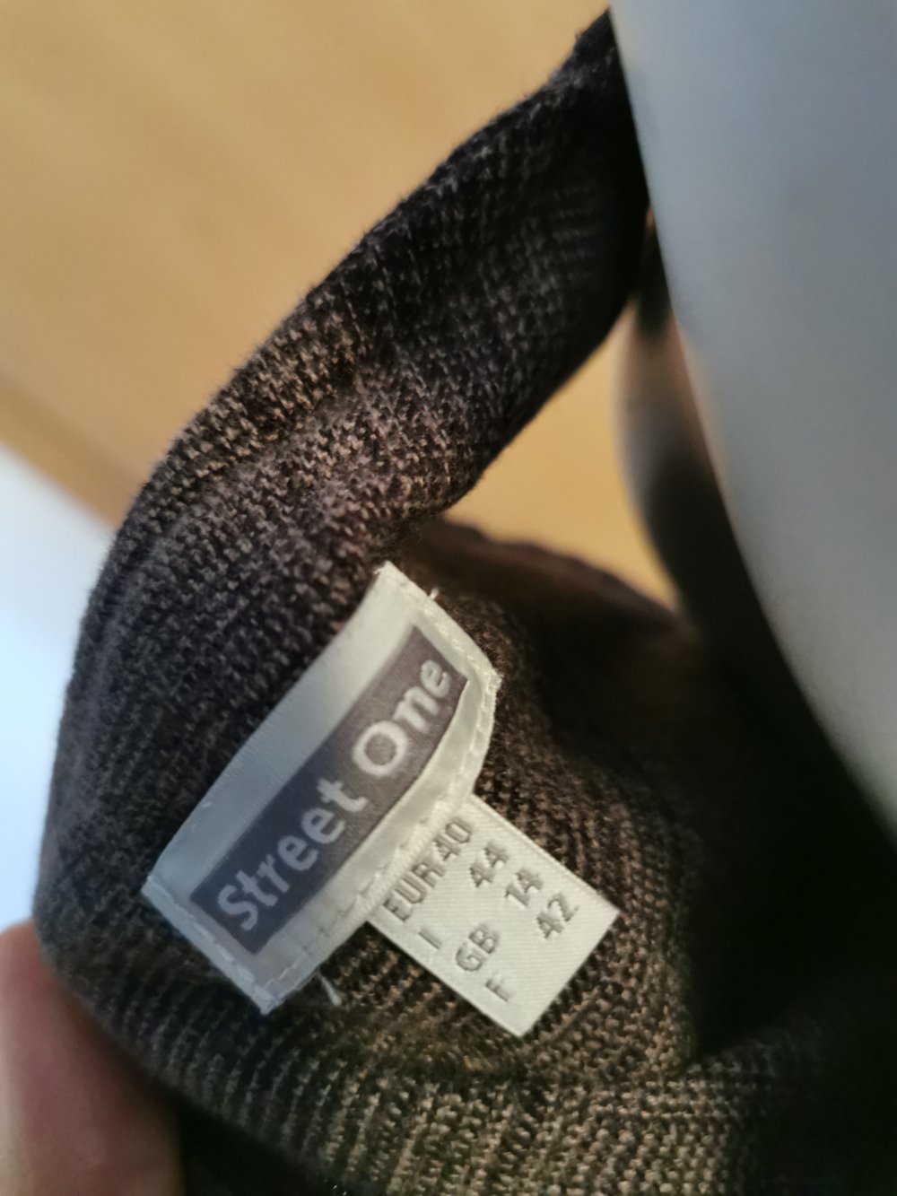 schwarz-grau kariertes Damen- Business- Kleid, von „Street one“,Gr. 40