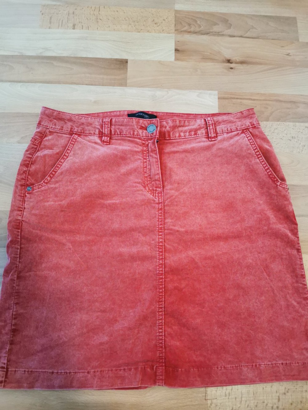 rot melierter Damen- Rock, Gr. 40