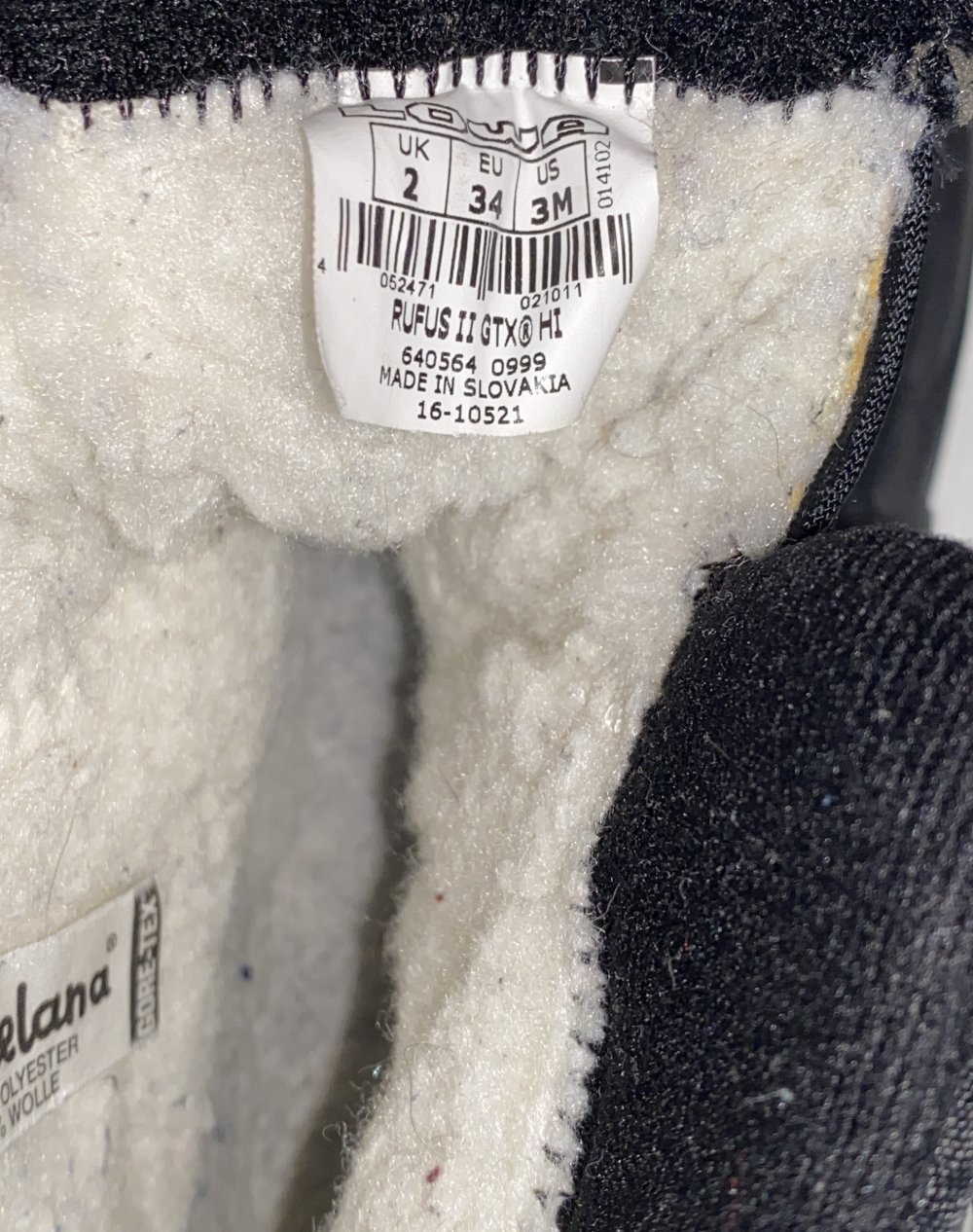 Lowa Rufus Gefütterte Winter Wanderschuhe in der Größe 34