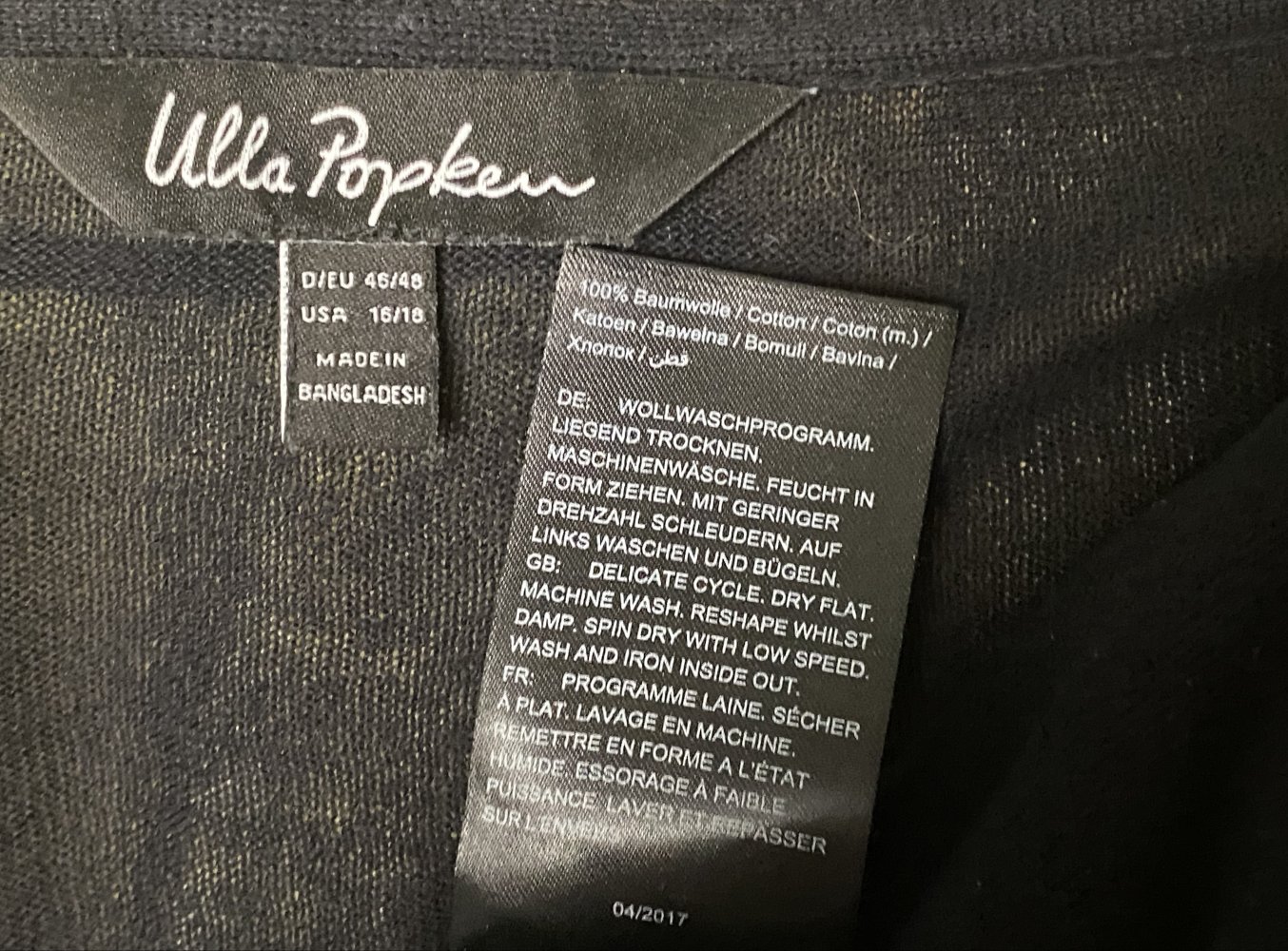 Ulla Popken Damen Sommer Strickjacke ( offen ) in der Größe 46/48  im sehr guten Zustand