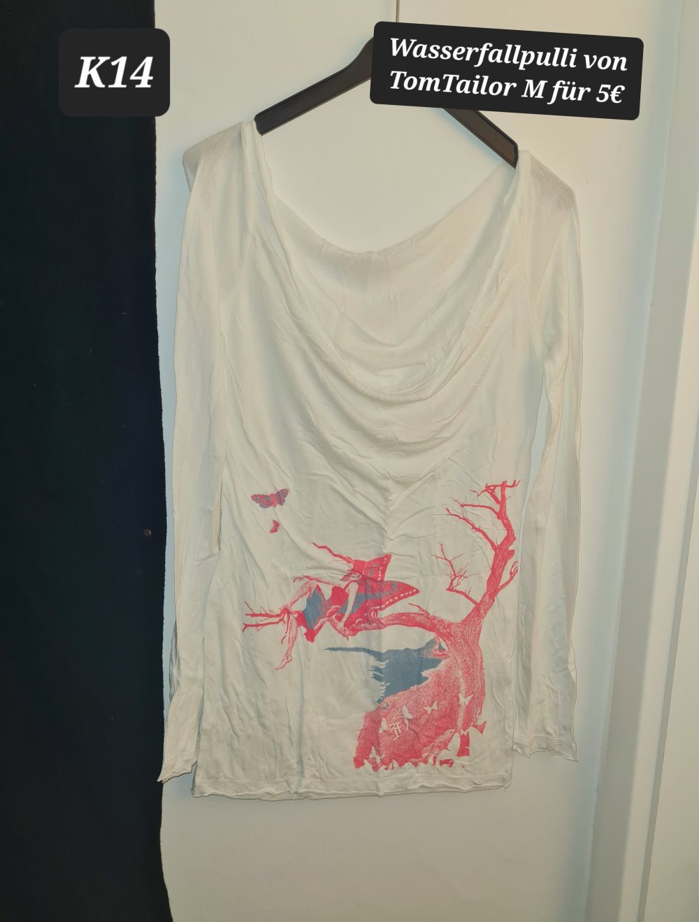 dünner Wasserfall-Pullover von TomTailor Gr.M