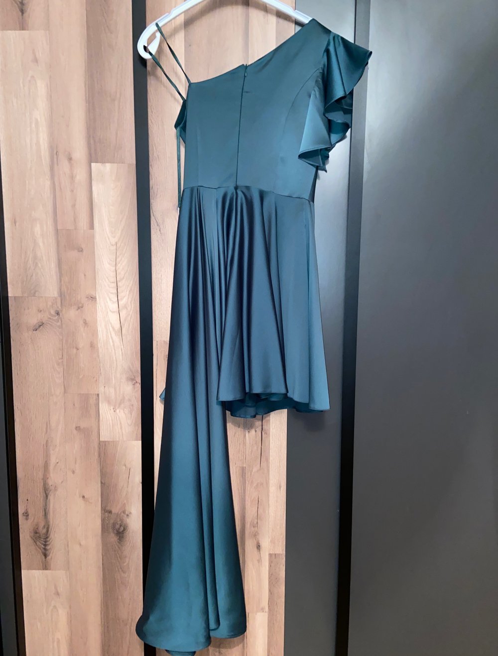 viviry asymmetrisches ohne shoulderdress, smaragdgrün, Größe 34. NEU