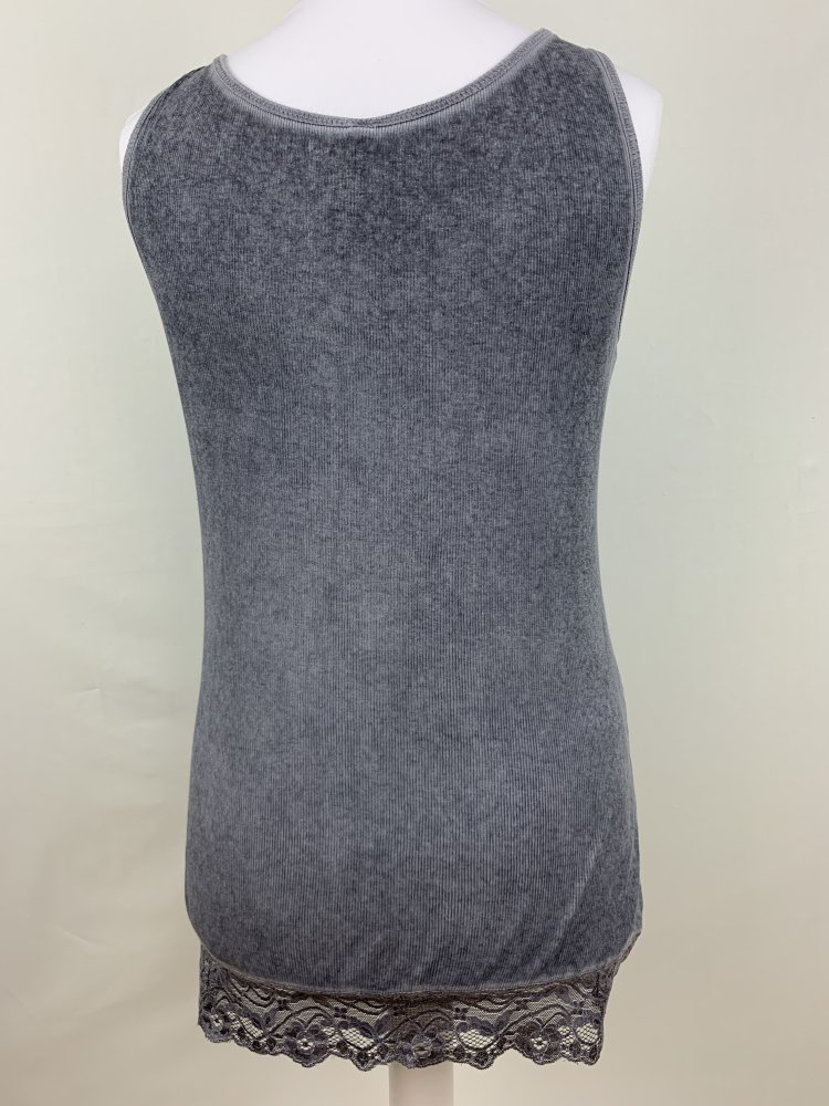 Jean Pascale Tank Top mit Spitze - Größe 40