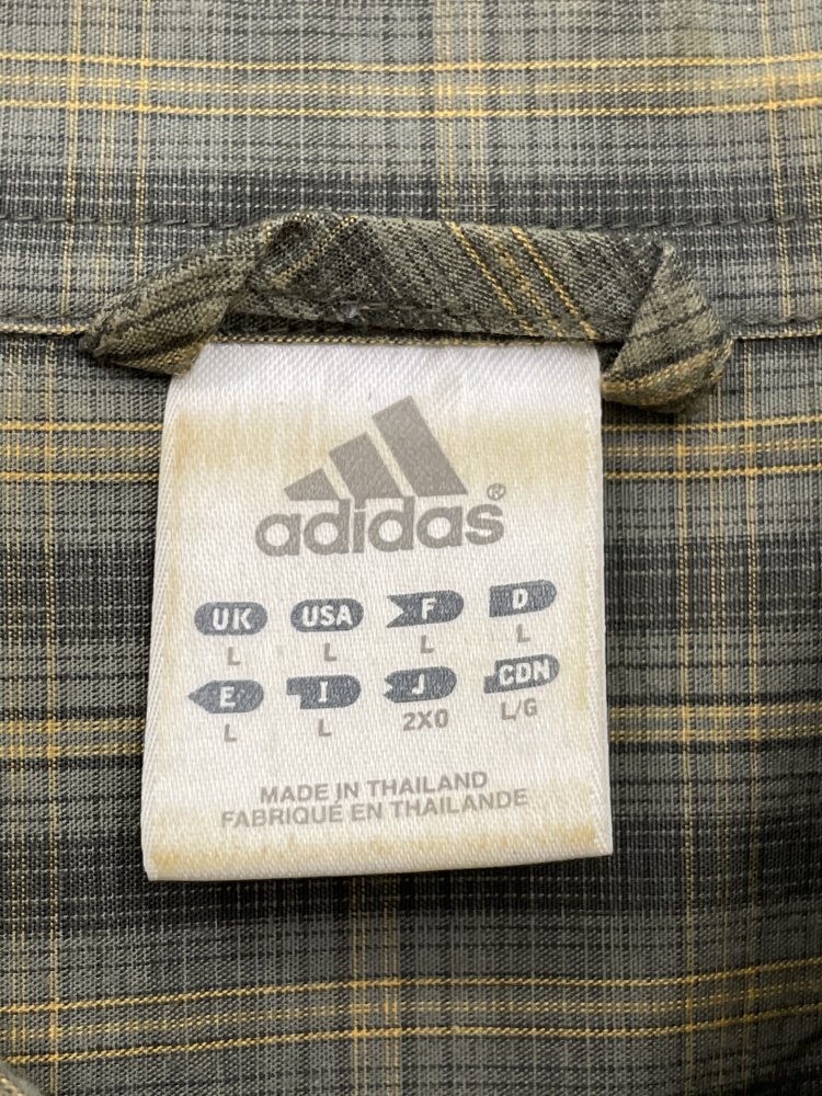 Kariertes Herrenhemd Adidas - Größe L