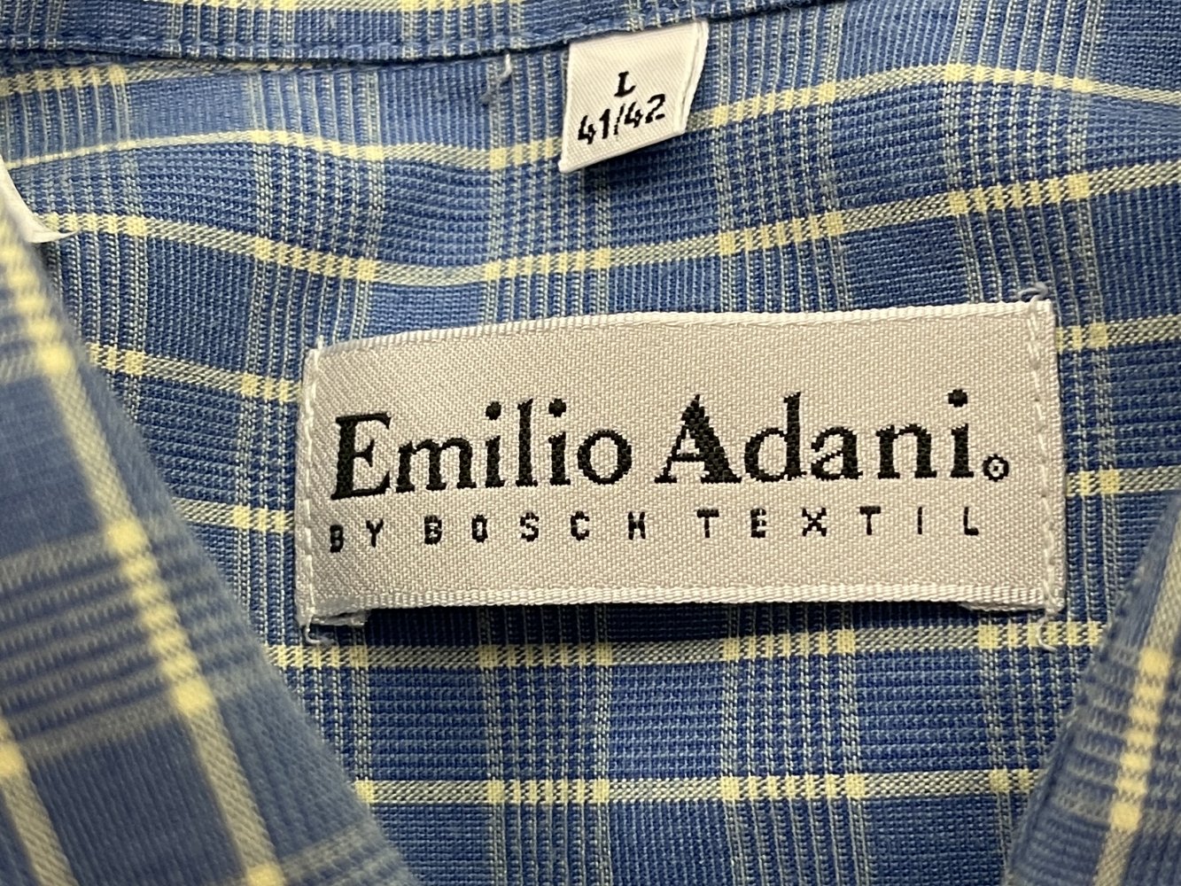 Kariertes Herrenhemd Emilio Adani - Größe L