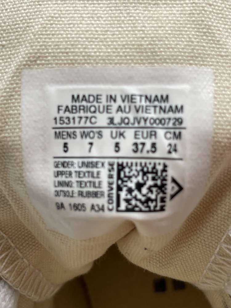 Silber farbige CONVERSE ALL STAR - Sneaker - Größe 37.5