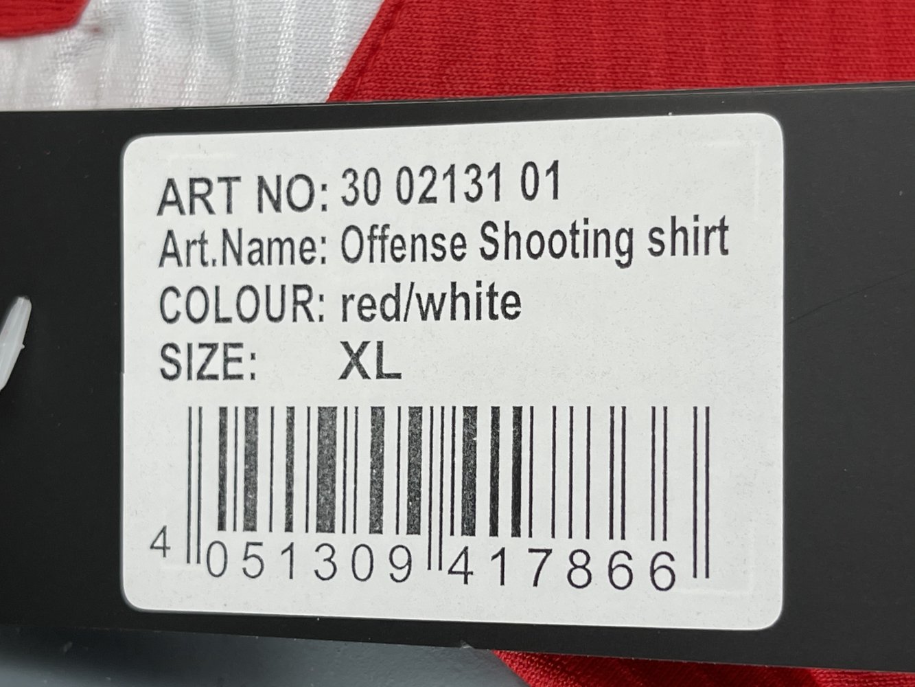 Rotes Spalding Trikot Größe XL