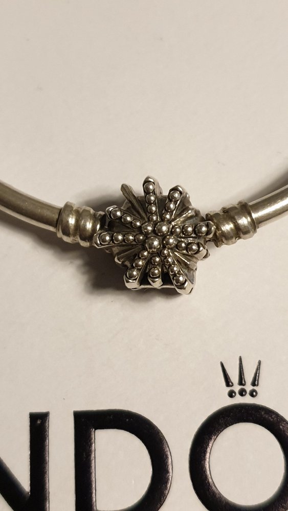 Original Pandora Armreif, Schneeflocke, Feuerwerk. Limited Edition, retired, SEHR GUTER ZUSTAND