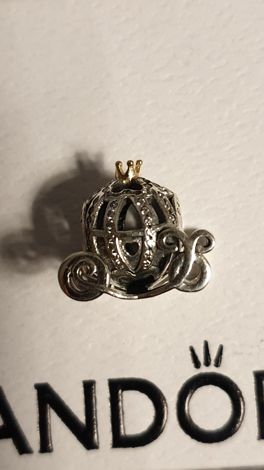 Pandora x Disney: Cinderellas Kutsche, bicolor silber/gold