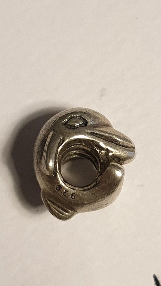 Pandora Delfin, retired, Charm, original, Meer, Tier, süß, retro, guter Zustand
