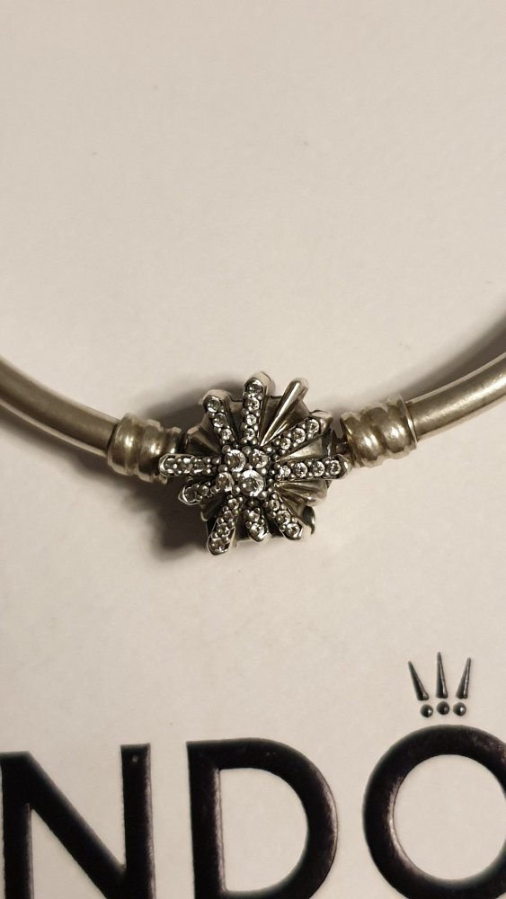 Original Pandora Armreif, Schneeflocke, Feuerwerk. Limited Edition, retired, SEHR GUTER ZUSTAND