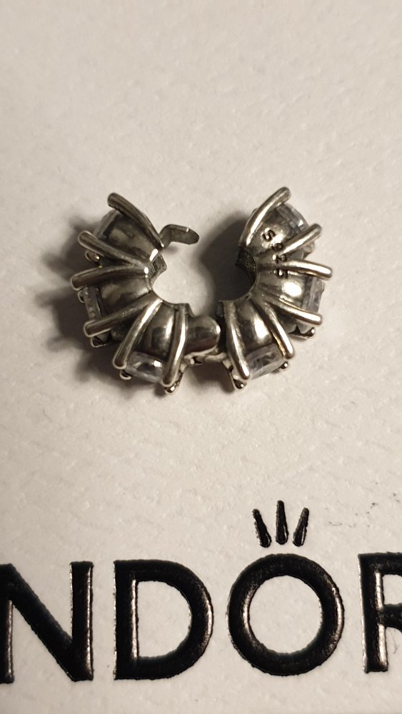Pandora Clip Charm Lange Krappen Funkelnd, original, Zustand sehr gut