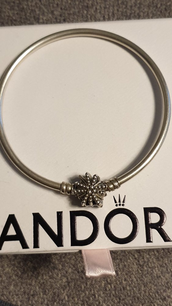 Original Pandora Armreif, Schneeflocke, Feuerwerk. Limited Edition, retired, SEHR GUTER ZUSTAND