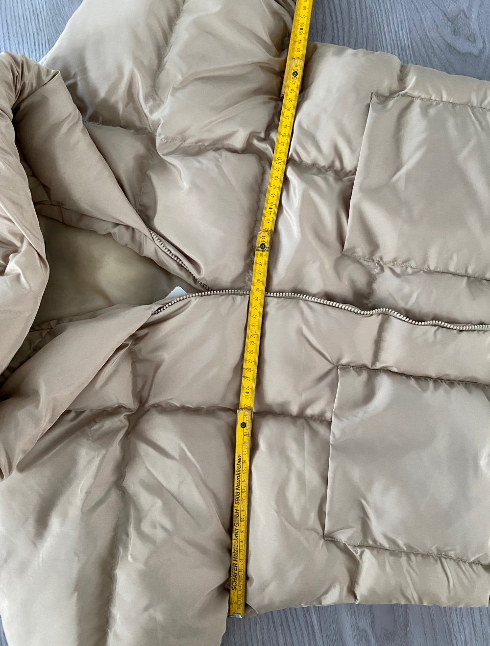 Jacke Mantel Puffer Beige Gr. M Oversize Neu mit Etikett