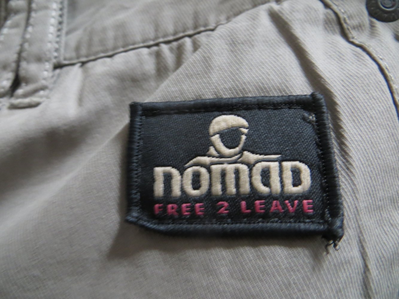 NOMAD Zipphose, Gr XL  70% Baumwolle, 30% Nylon