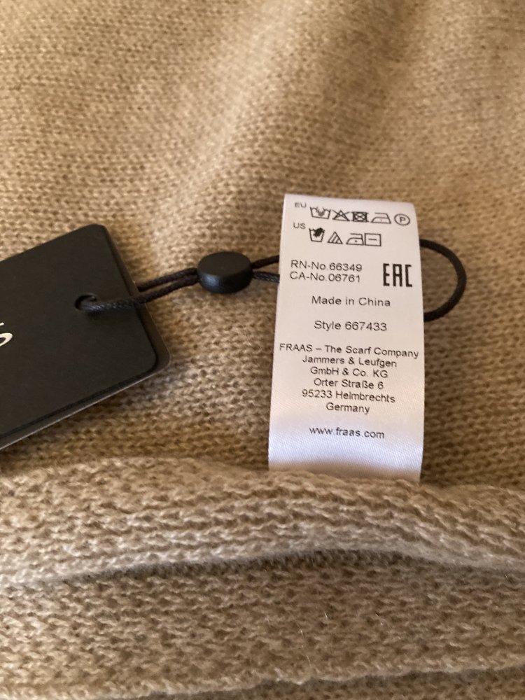 Schal 100% Kaschmir neu von Fraas