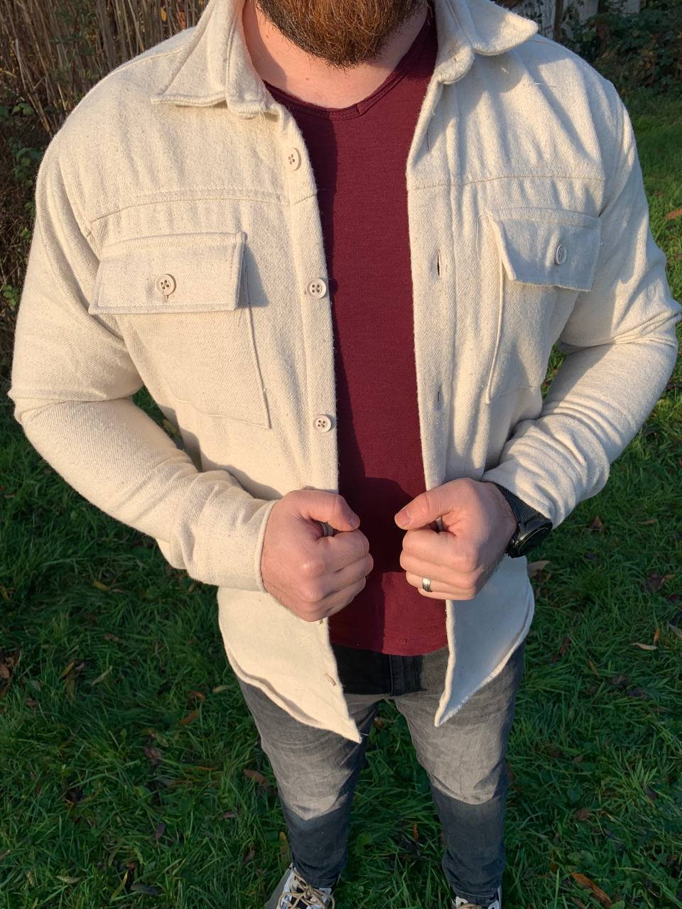 Männer Hemd für Winter ganz Chick 