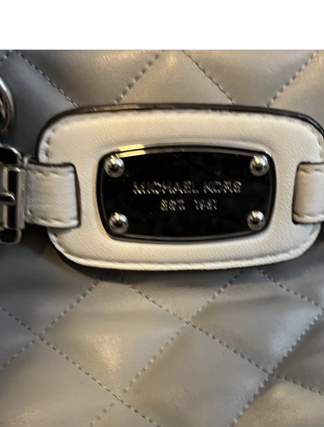 Michael Kors Tasche Grau Weiß Silber