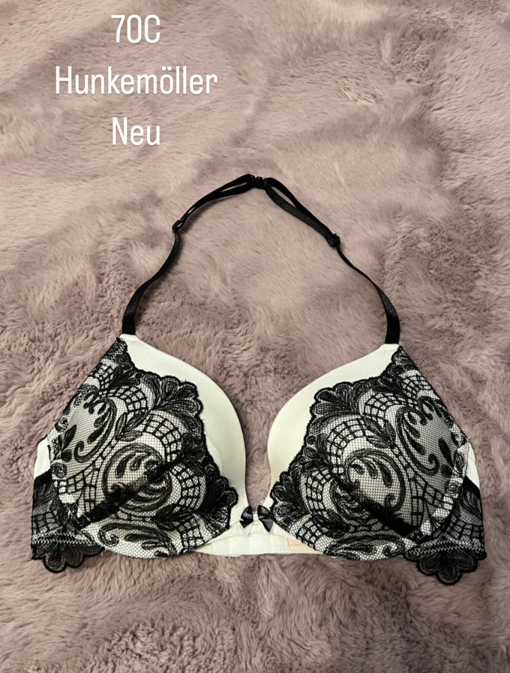 hunkemöller bh neu grösse 70C  schwarz weiß spitze