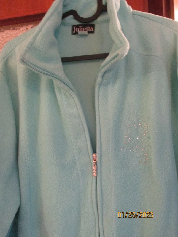 damen fleecejacke blau gr. xxl 