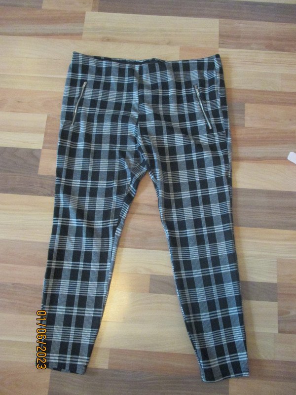 damen stoffhose kariert gr. 48 