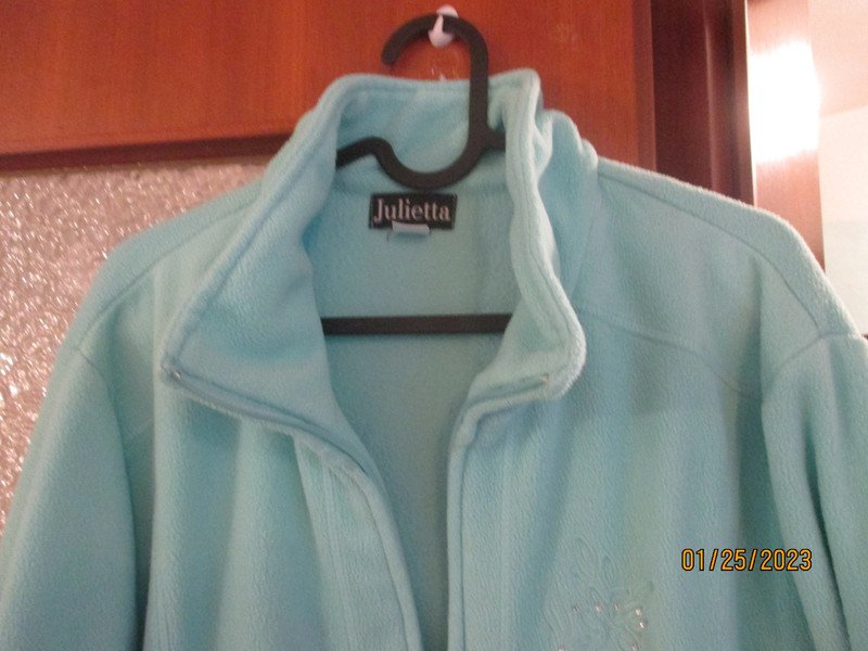 damen fleecejacke blau gr. xxl 