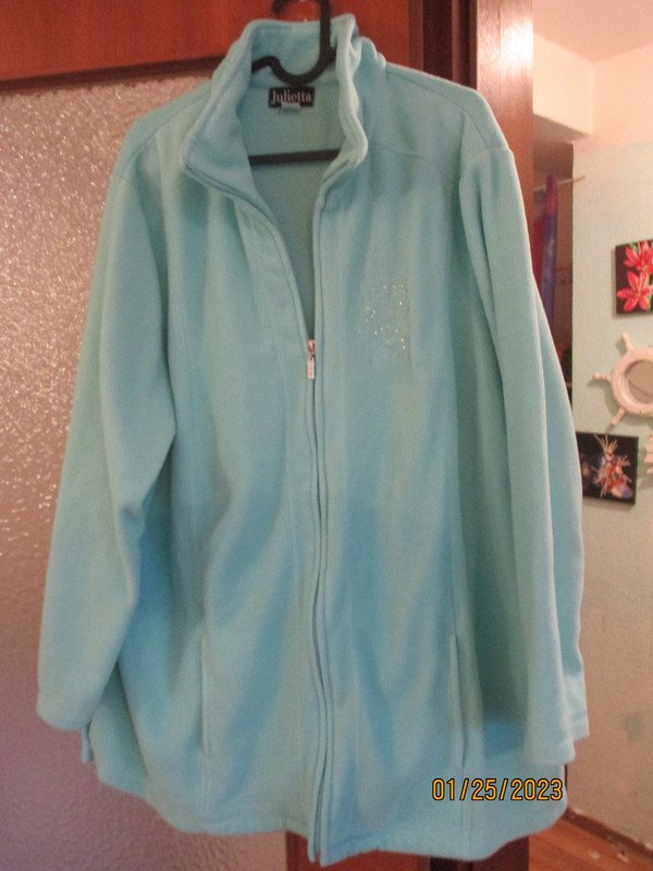damen fleecejacke blau gr. xxl 