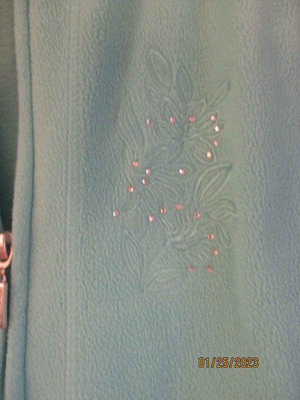 damen fleecejacke blau gr. xxl 