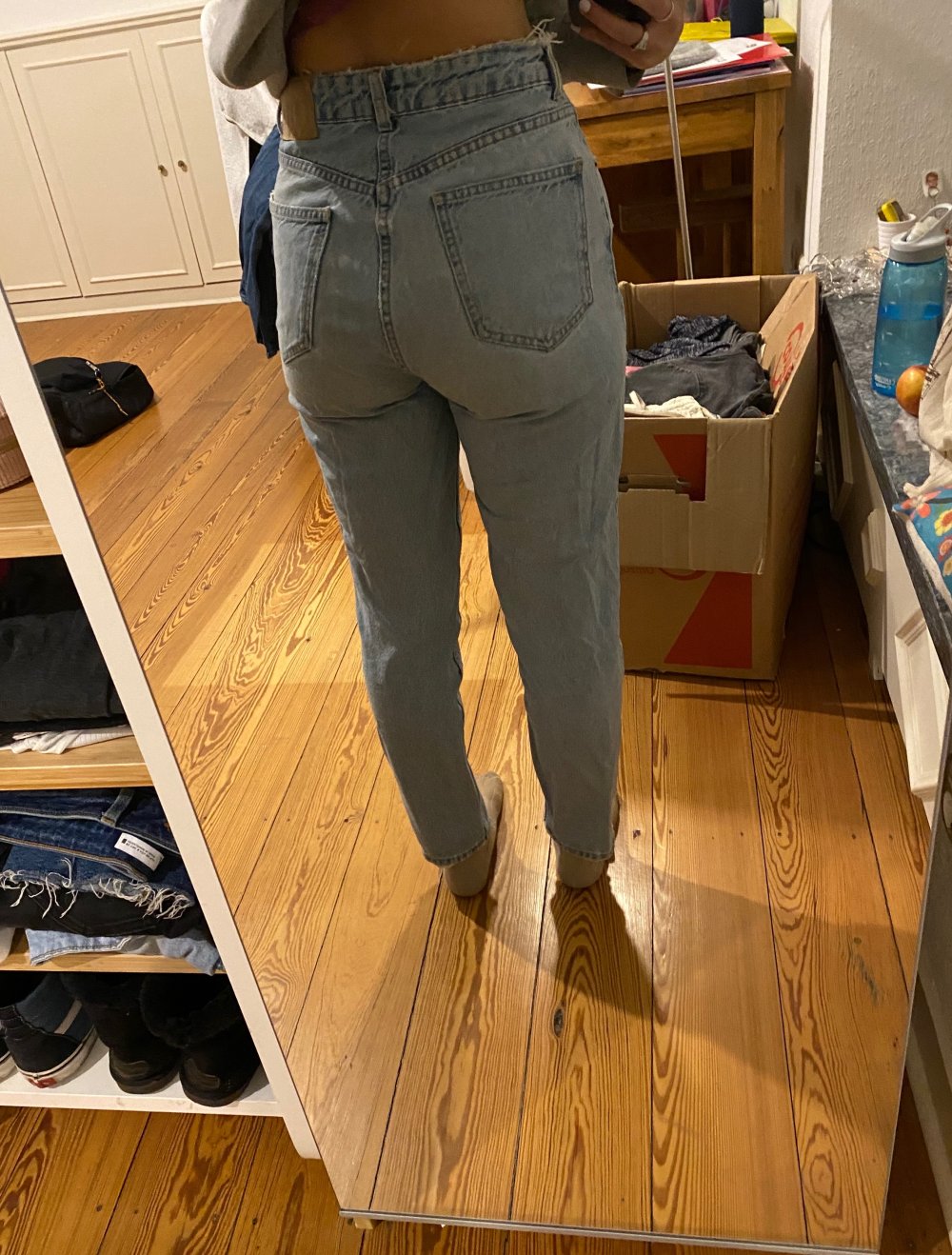 Blau Zara Jeans