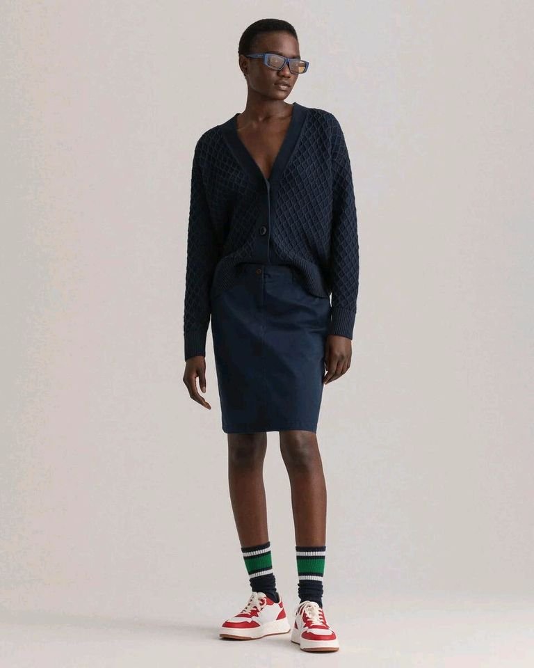 Slim Classic Chino Skirt Marine GANT neu